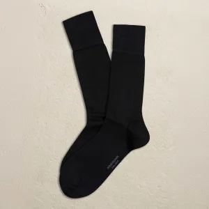 Black Mousse of Modal Mid-Calf Socks