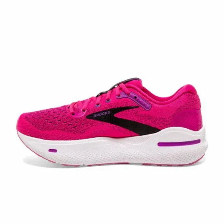 Brooks Women's Ghost Max Running Shoe - Pink Glo/Purple/Black 1203951B628