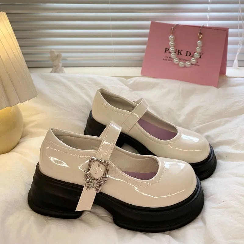 Butterfly Mary Jane Heels K19669