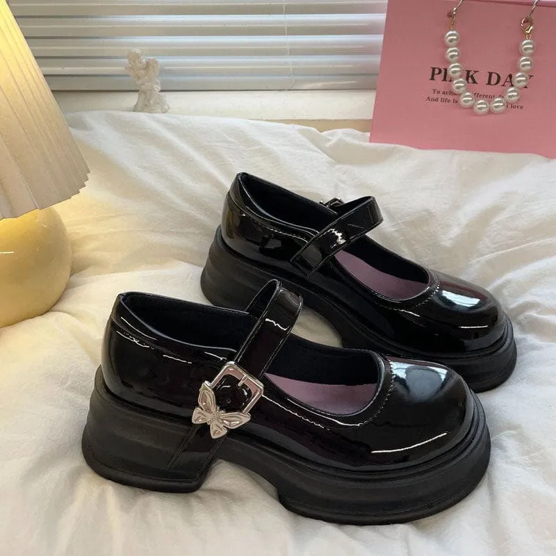Butterfly Mary Jane Heels K19669