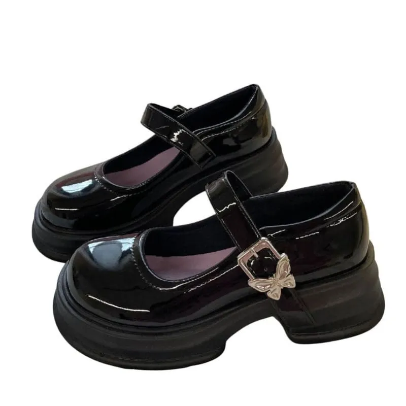 Butterfly Mary Jane Heels K19669