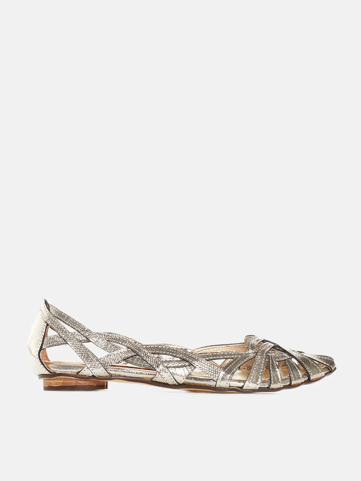 Celina Embossed Weaved Flats