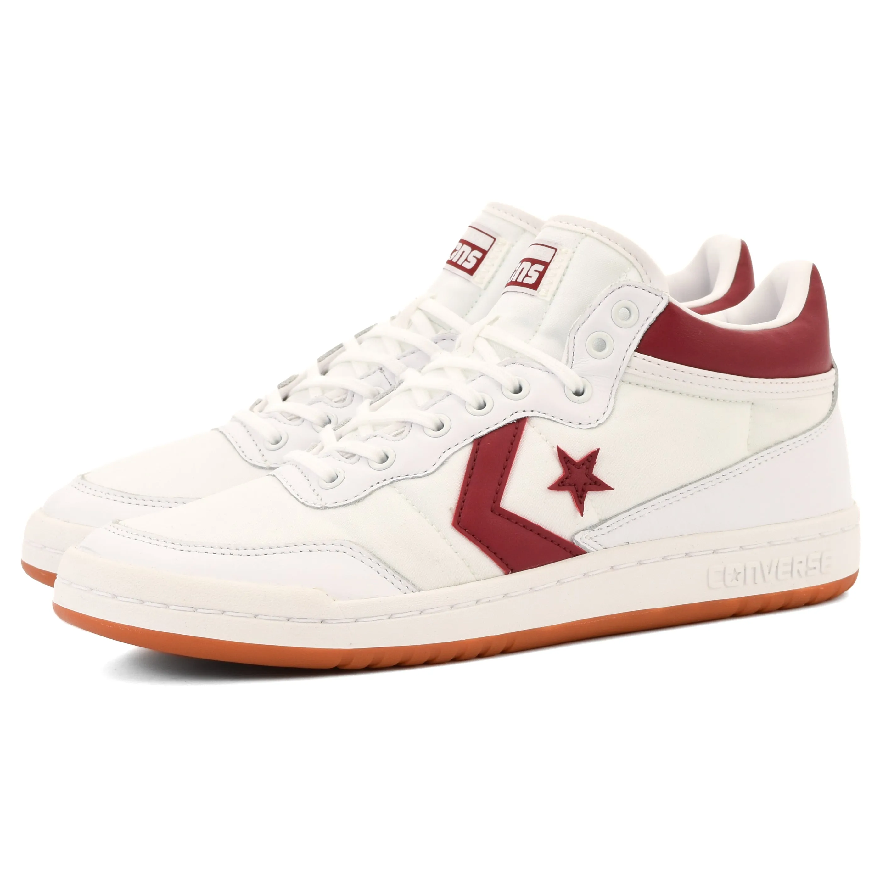 Cons - Fastbreak Pro Mid (White/Team Red)