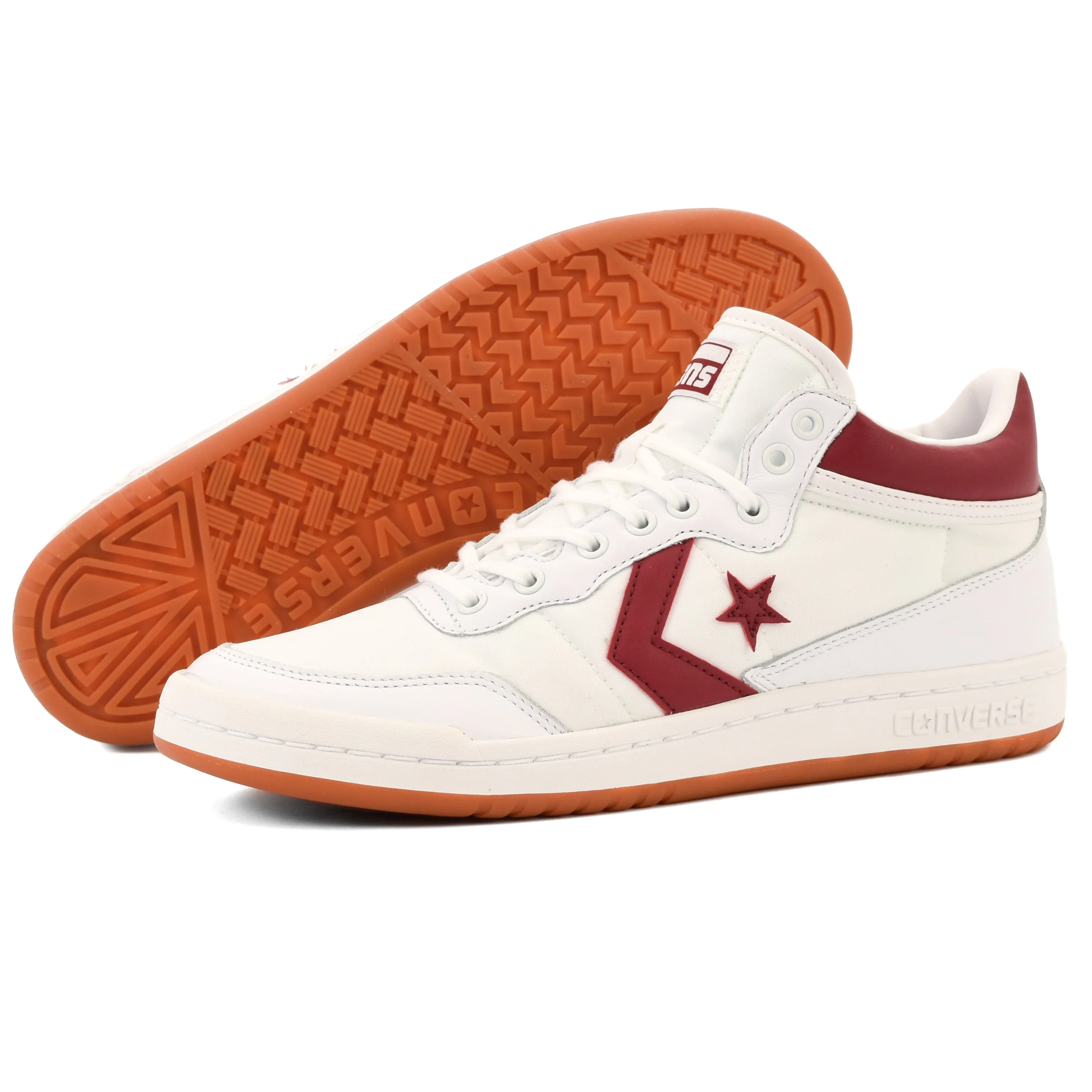 Cons - Fastbreak Pro Mid (White/Team Red)