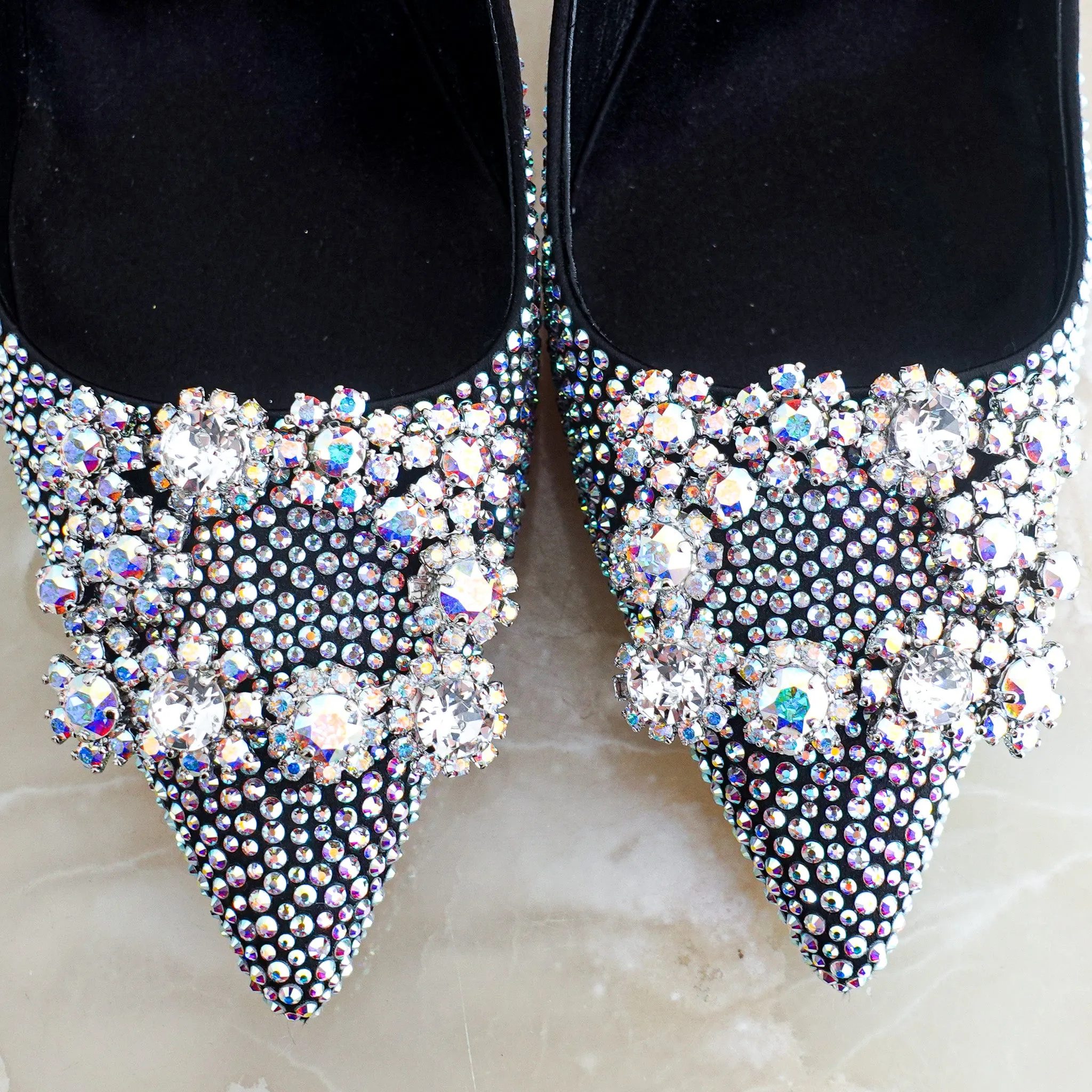 Crystal heels RRP £3.4k