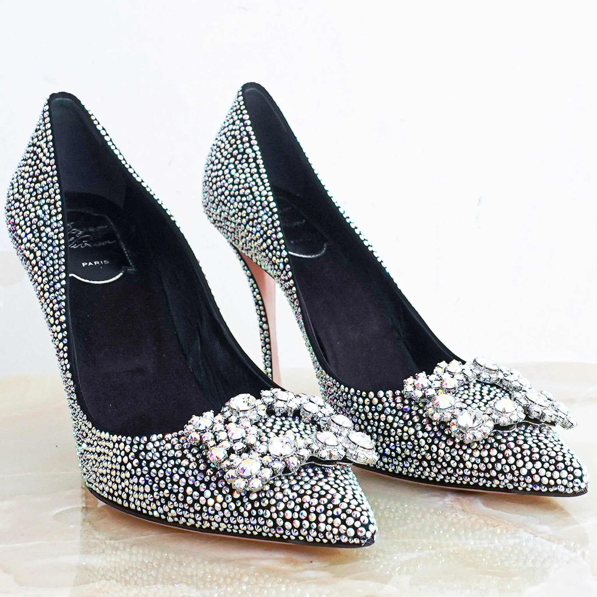 Crystal heels RRP £3.4k