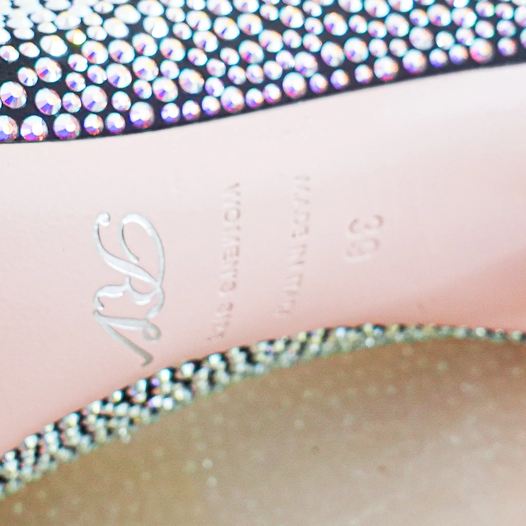 Crystal heels RRP £3.4k
