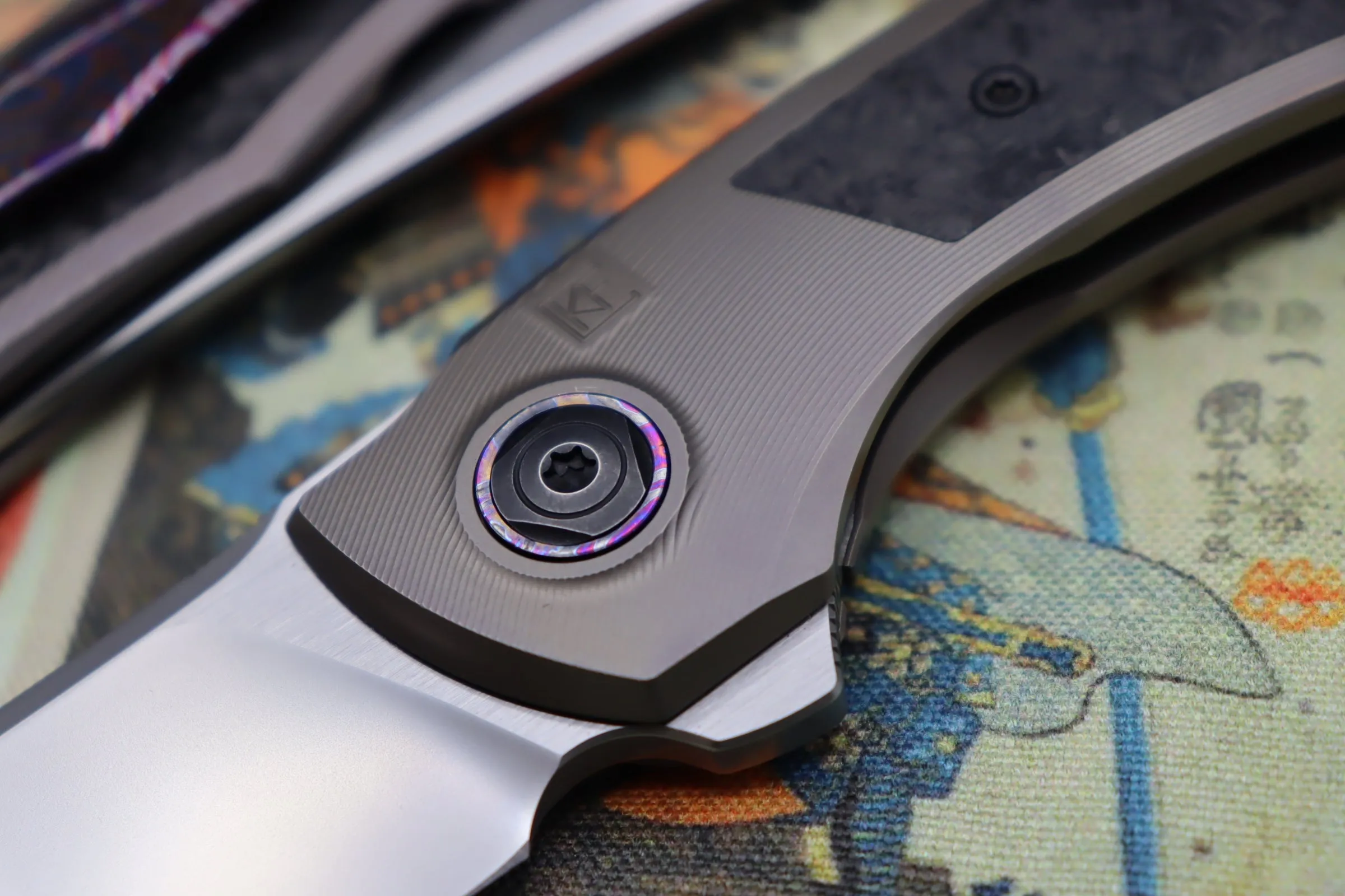 Custom Knife Factory Ablya w/ Bronze Titanium/Carbon Fiber/Zircuti & M390