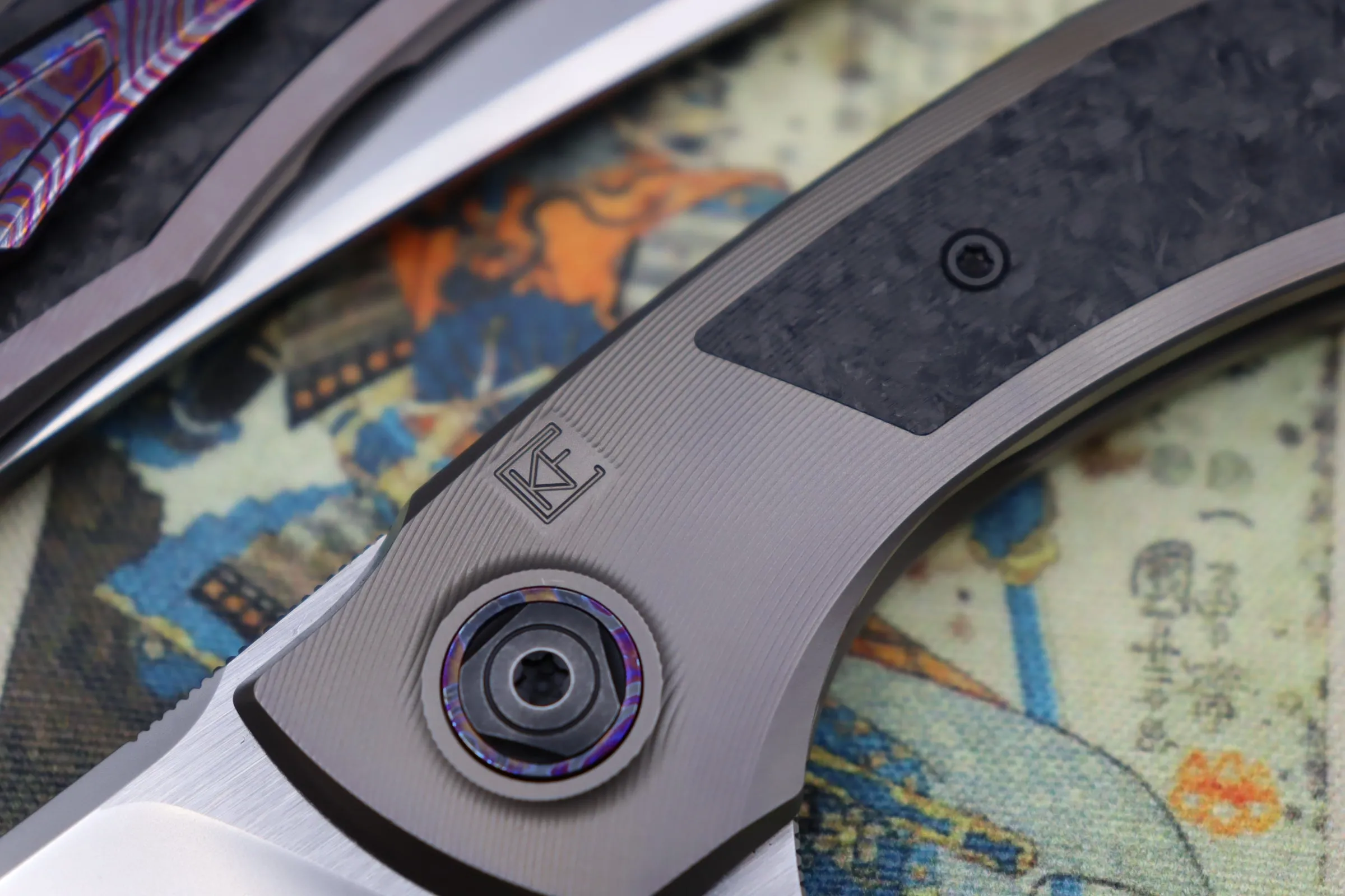 Custom Knife Factory Ablya w/ Bronze Titanium/Carbon Fiber/Zircuti & M390