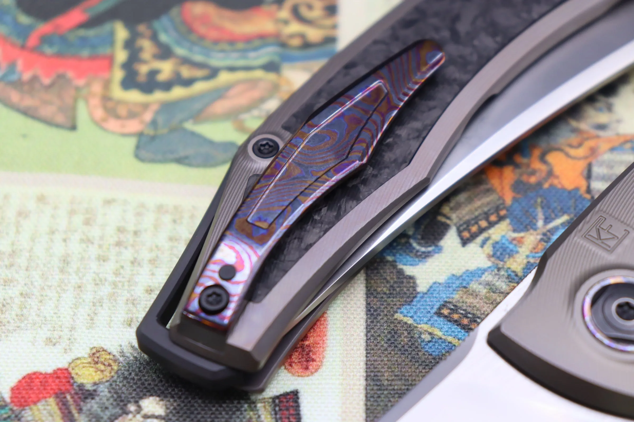 Custom Knife Factory Ablya w/ Bronze Titanium/Carbon Fiber/Zircuti & M390