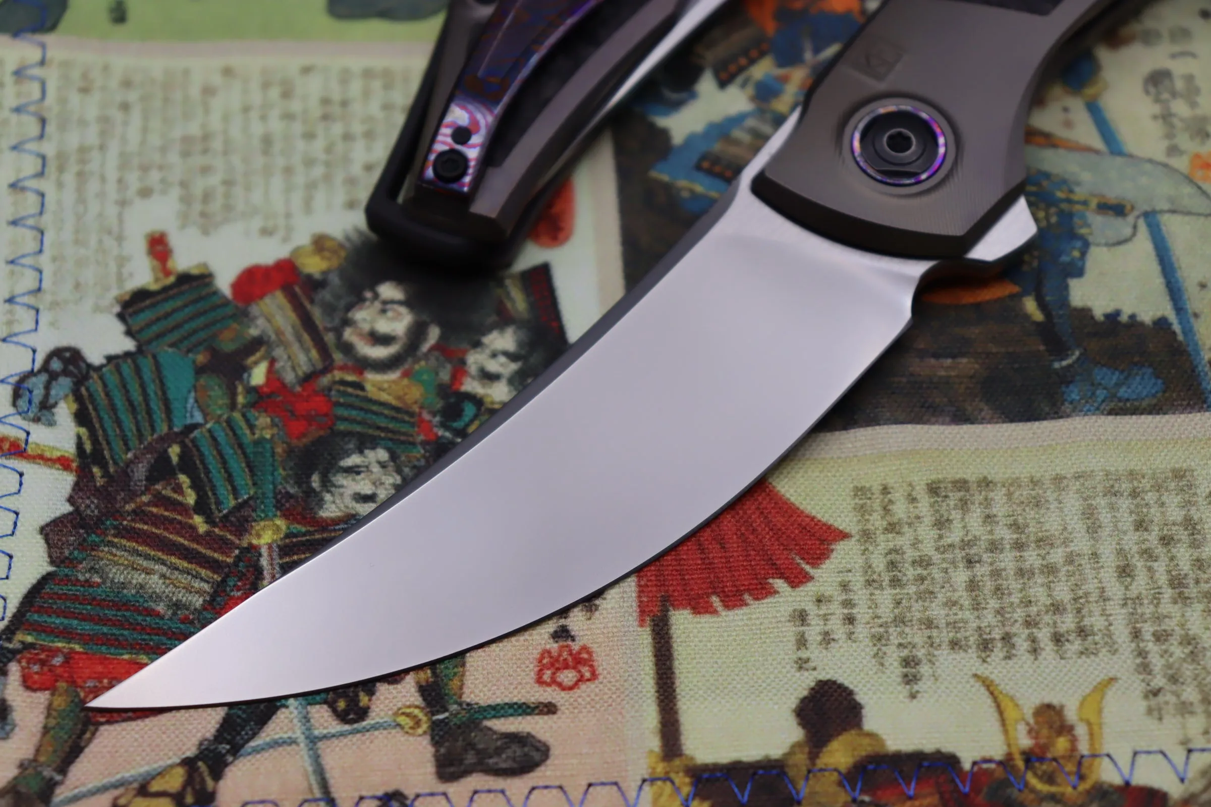 Custom Knife Factory Ablya w/ Bronze Titanium/Carbon Fiber/Zircuti & M390