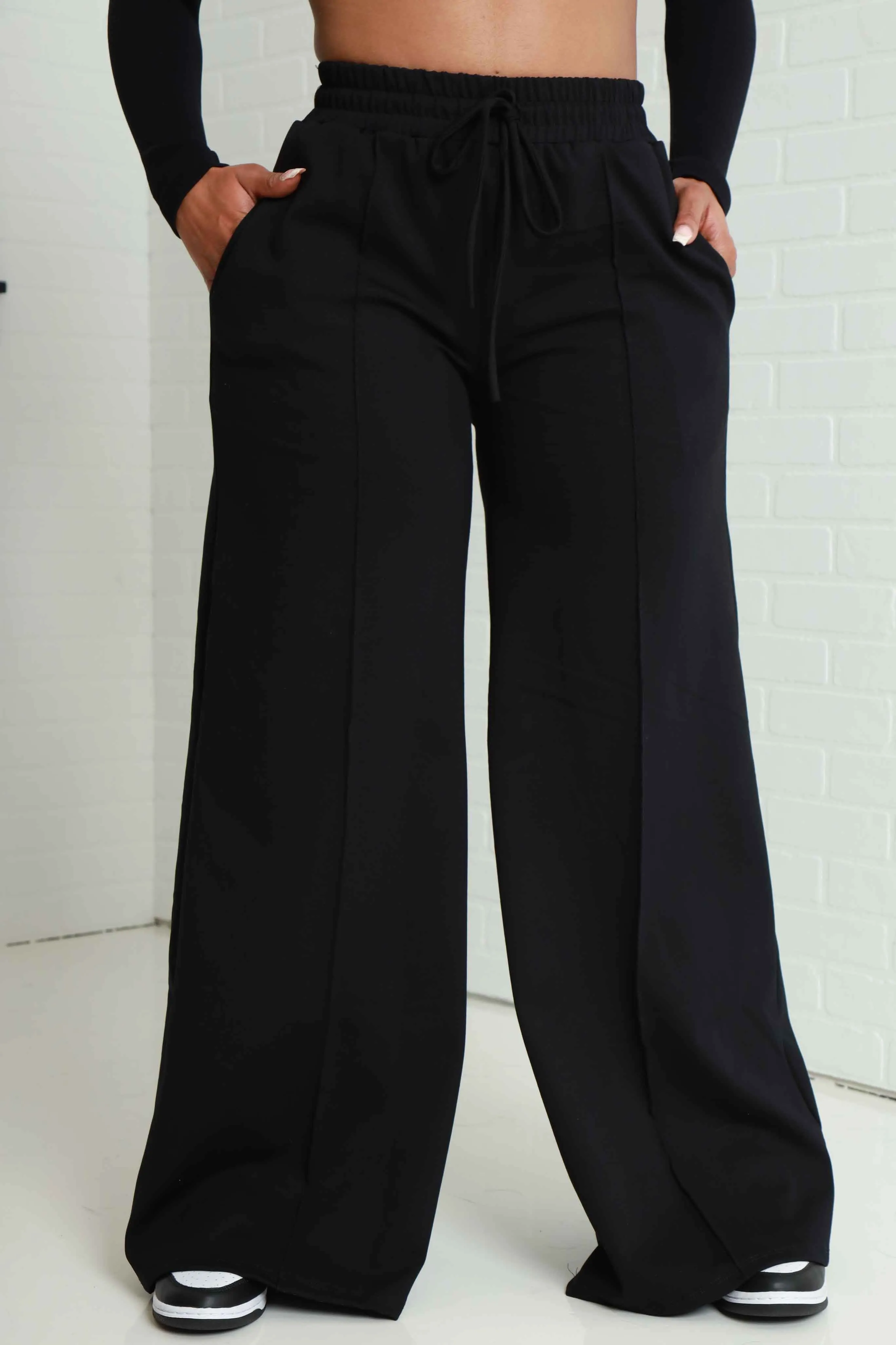 Day Off Wide Flare Pants - Black
