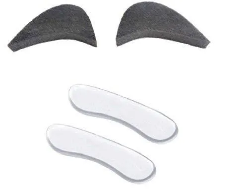 Digital Shoppy Forefoot Shoe Insert Pads High heels Toe Guard Half Sponge Cushion Feet Filler Adjustment Pads and Silicone Heel Protector Heel Grip Stickers Heel Liner Strips - 1 Pair
