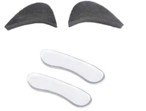 Digital Shoppy Forefoot Shoe Insert Pads High heels Toe Guard Half Sponge Cushion Feet Filler Adjustment Pads and Silicone Heel Protector Heel Grip Stickers Heel Liner Strips - 1 Pair