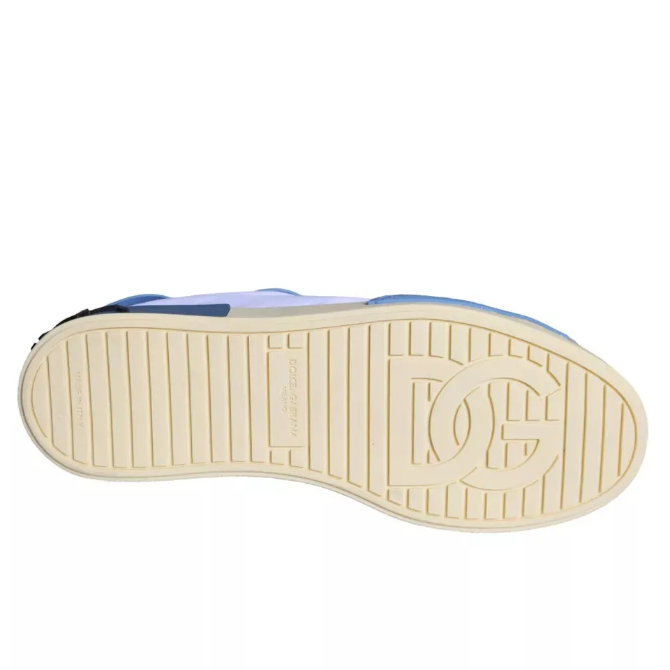 Dolce & Gabbana Multicolor Leather Low Top Men's Sneakers