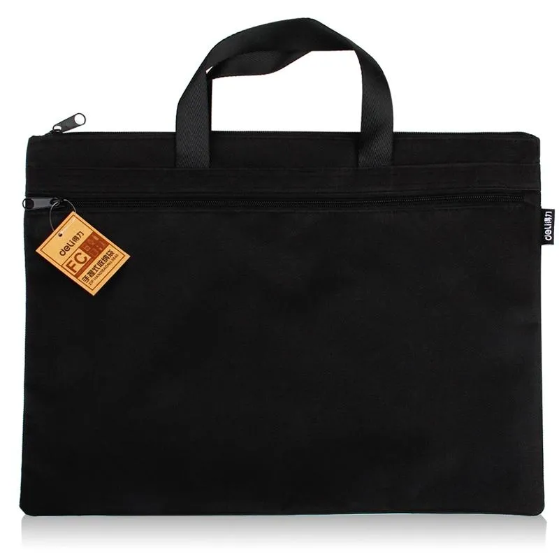Double Zipper Canvas Storage Bag - Portable and Simple