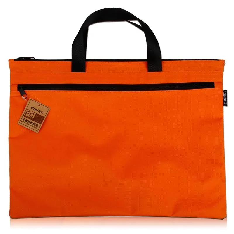 Double Zipper Canvas Storage Bag - Portable and Simple