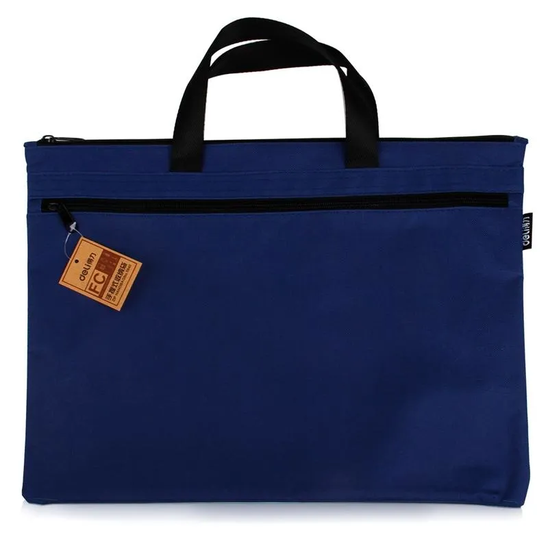Double Zipper Canvas Storage Bag - Portable and Simple