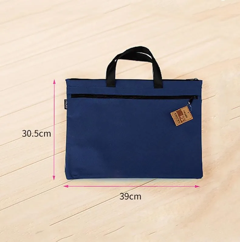 Double Zipper Canvas Storage Bag - Portable and Simple