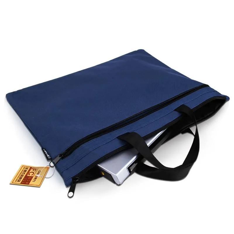 Double Zipper Canvas Storage Bag - Portable and Simple