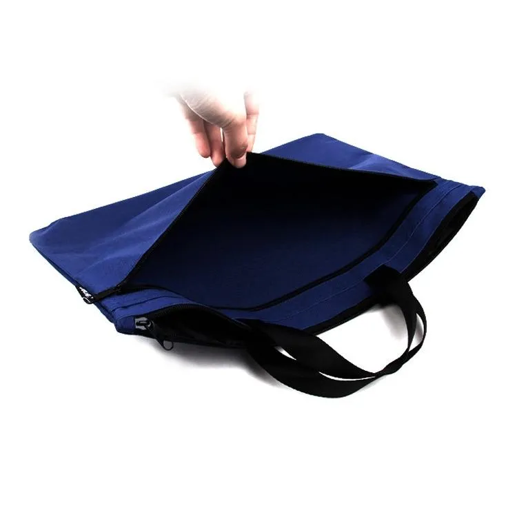 Double Zipper Canvas Storage Bag - Portable and Simple