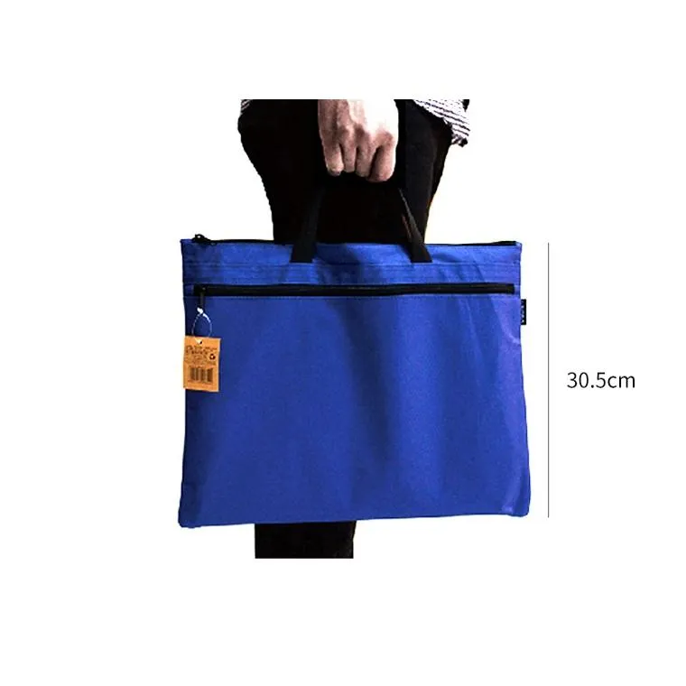 Double Zipper Canvas Storage Bag - Portable and Simple