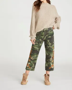 Embroidered Capris in Camo | Camo