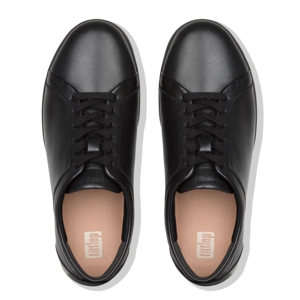 Fit Flop Rally Leather Trainers Black