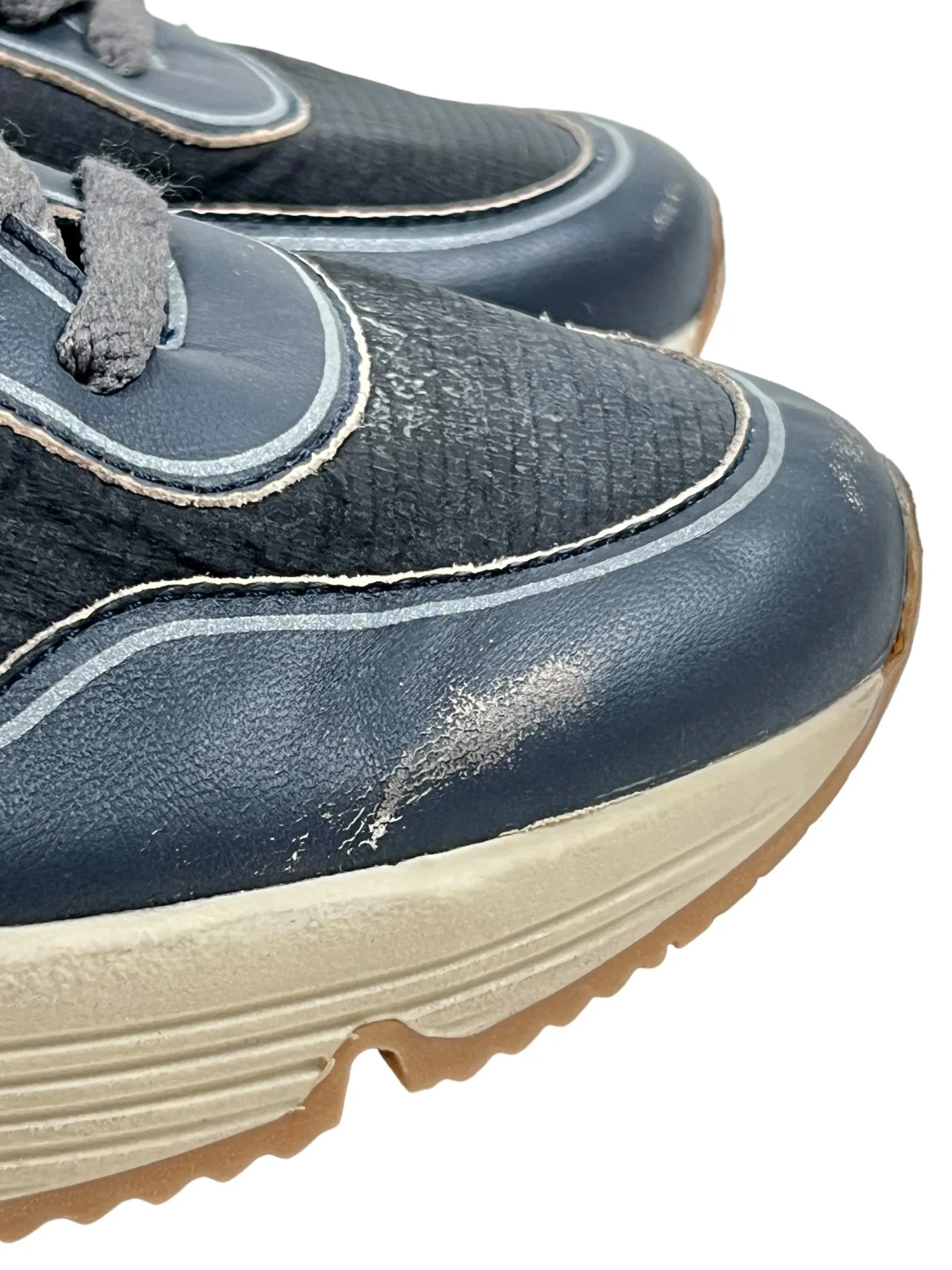 Golden Goose GMF00126 Running Sole Dk Blu/Black/Slv/Wht