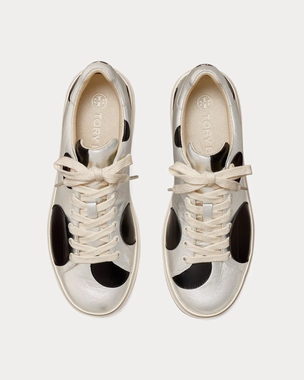 Howell Court Polka Dot Silver / Perfect Black Low Top Sneakers
