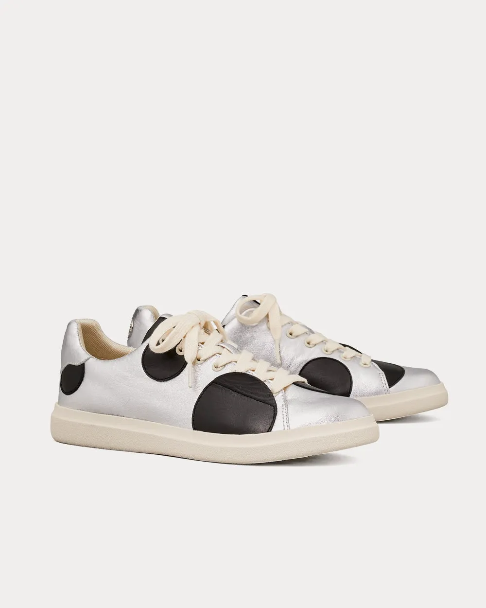 Howell Court Polka Dot Silver / Perfect Black Low Top Sneakers