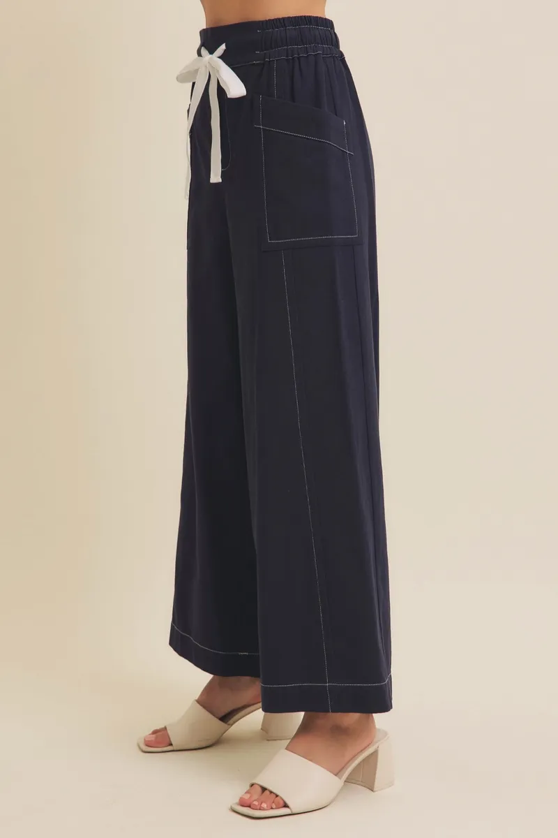 Jess Contrast Wide Leg