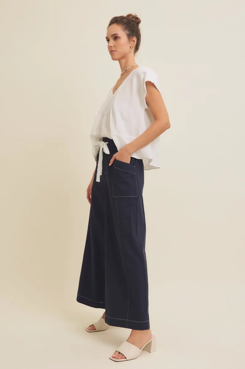 Jess Contrast Wide Leg