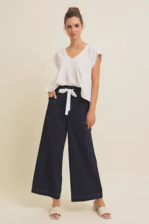 Jess Contrast Wide Leg