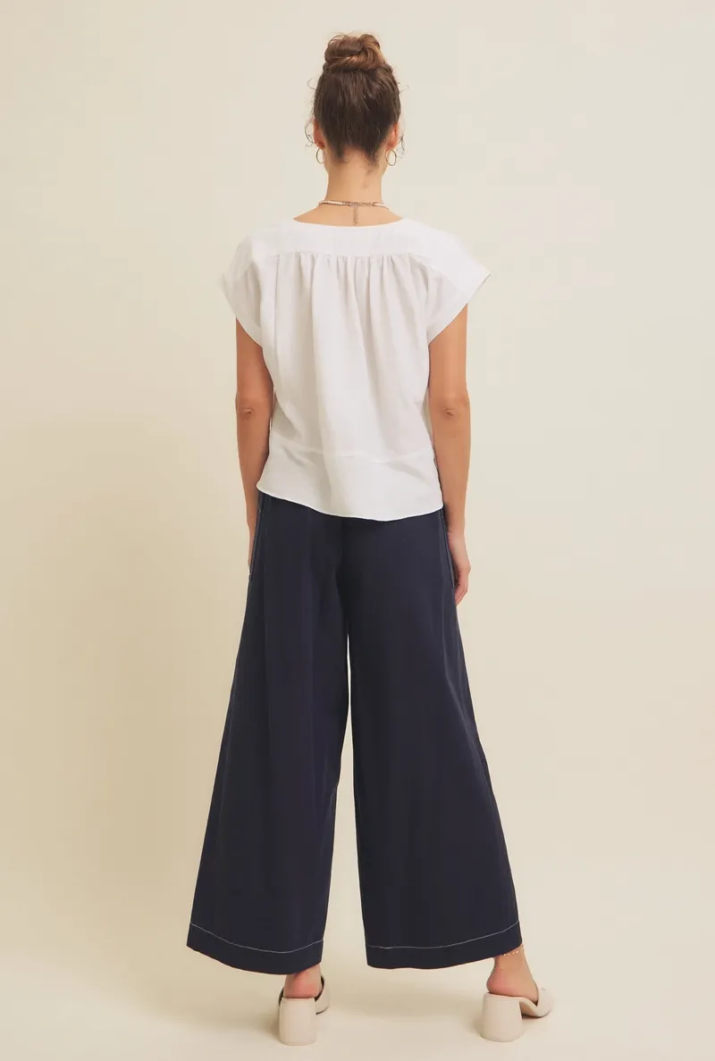 Jess Contrast Wide Leg