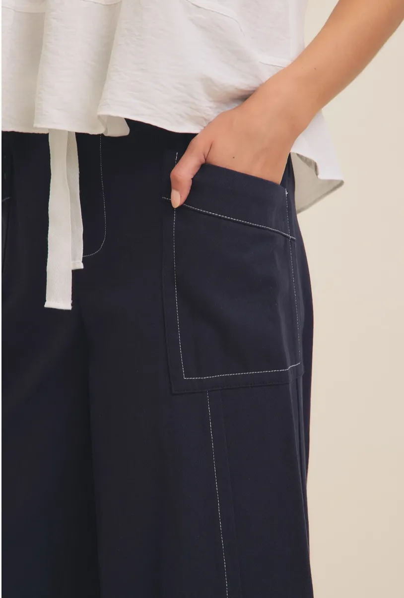 Jess Contrast Wide Leg