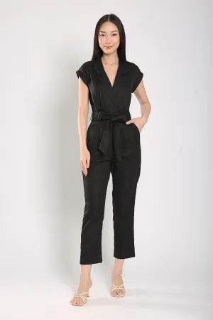 Kristela Tailored Jumpsuit in Black
