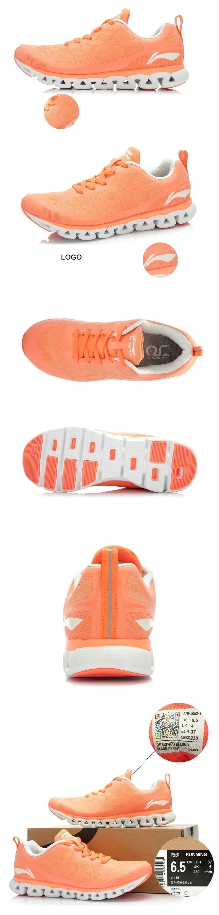 Li-Ning new women's running shoes LI Ning Arch Sneakers