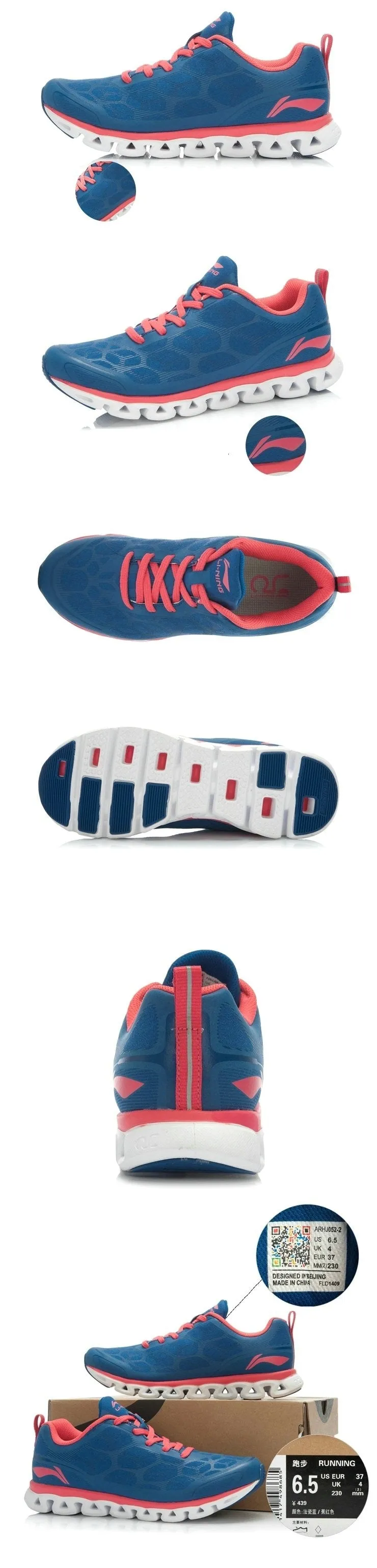 Li-Ning new women's running shoes LI Ning Arch Sneakers