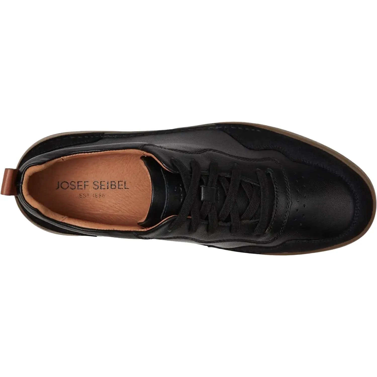 Men's Josef Seibel Cleve 01 Black Leather/Suede Combi