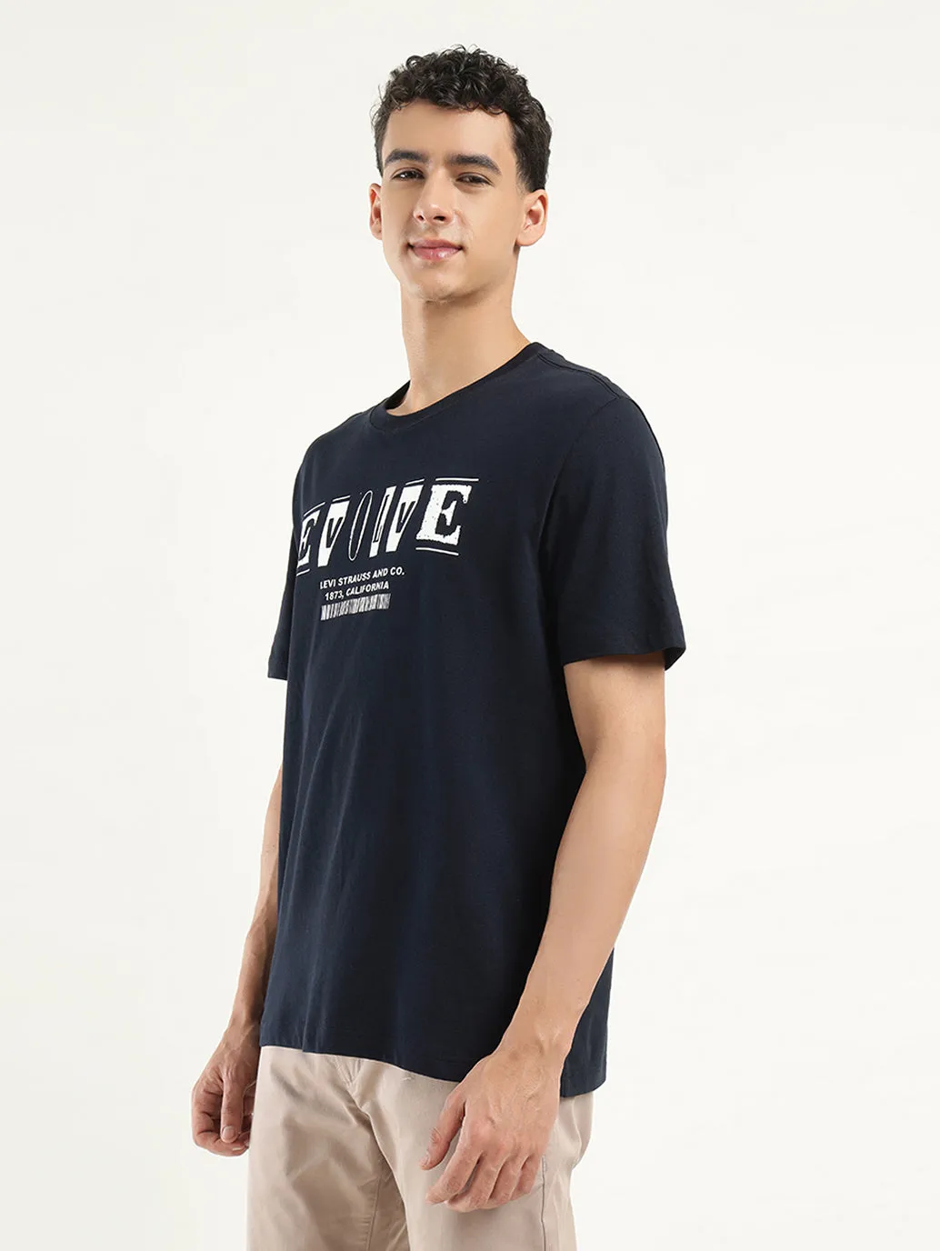 Men's Printed Crew Neck T-shirt