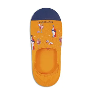 Orange Aperol Spritz Invisible Touch No-Show Socks - Marcoliani