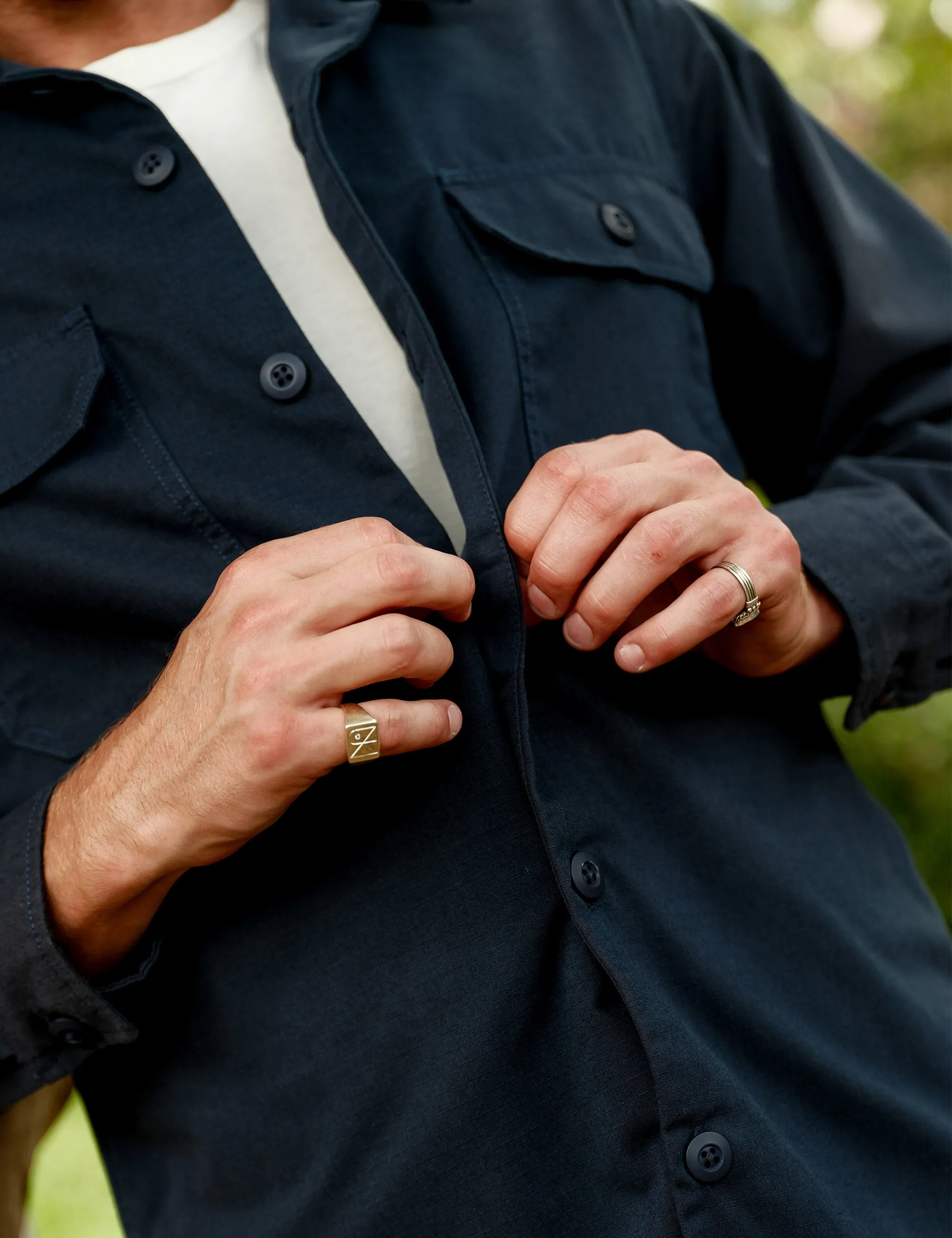 Overshirt Ripstop Canvas - Navy