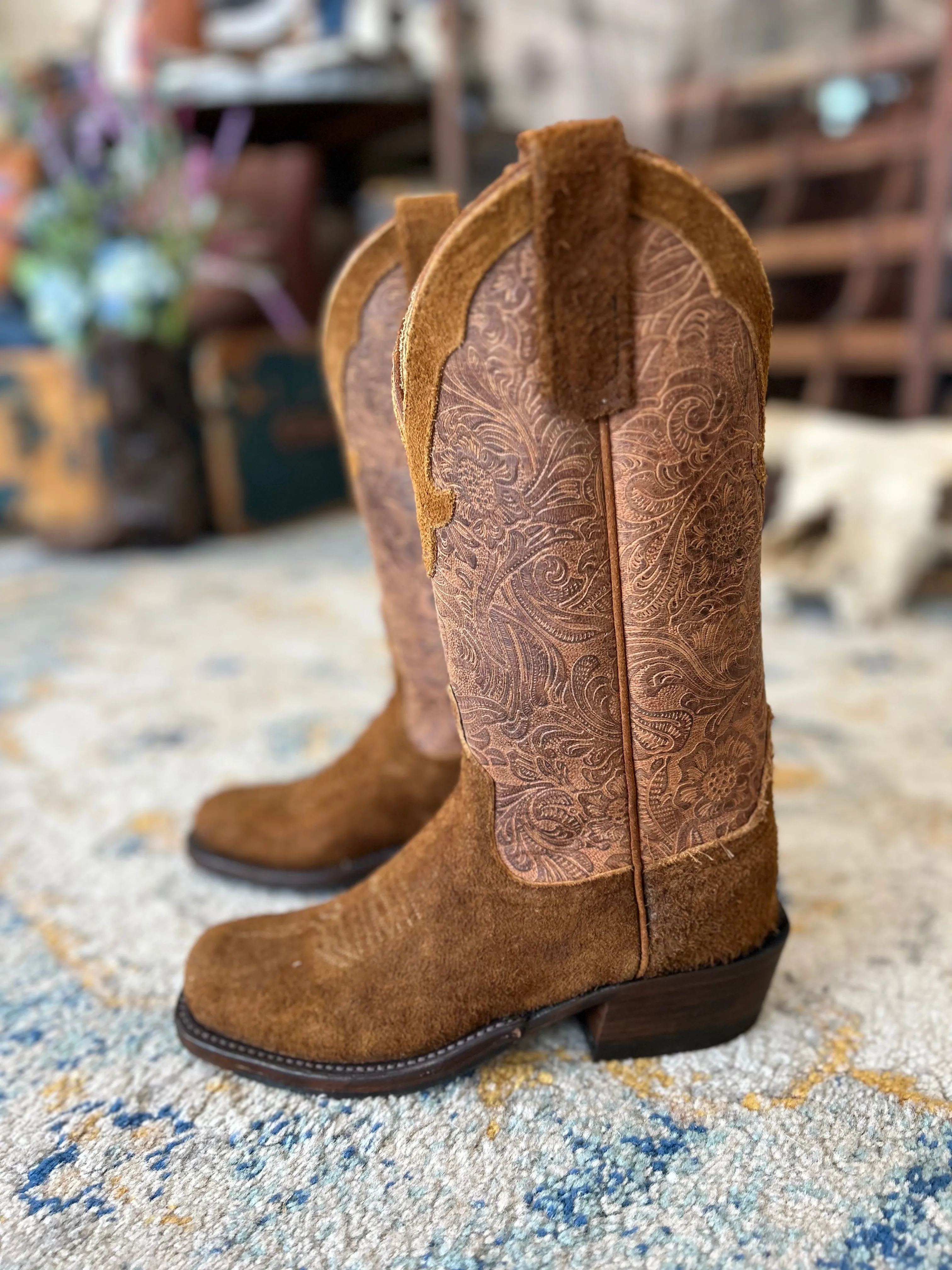 PATTON'S ANDERSON BEAN EXCLUSIVE "THE JEN" ROUGHOUT CHOC BOMBADIER