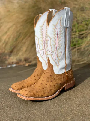 PATTON'S ANDERSON BEAN EXCLUSIVE "THE PATRICK" ANT SADDLE WW OSTRICH BOOTS