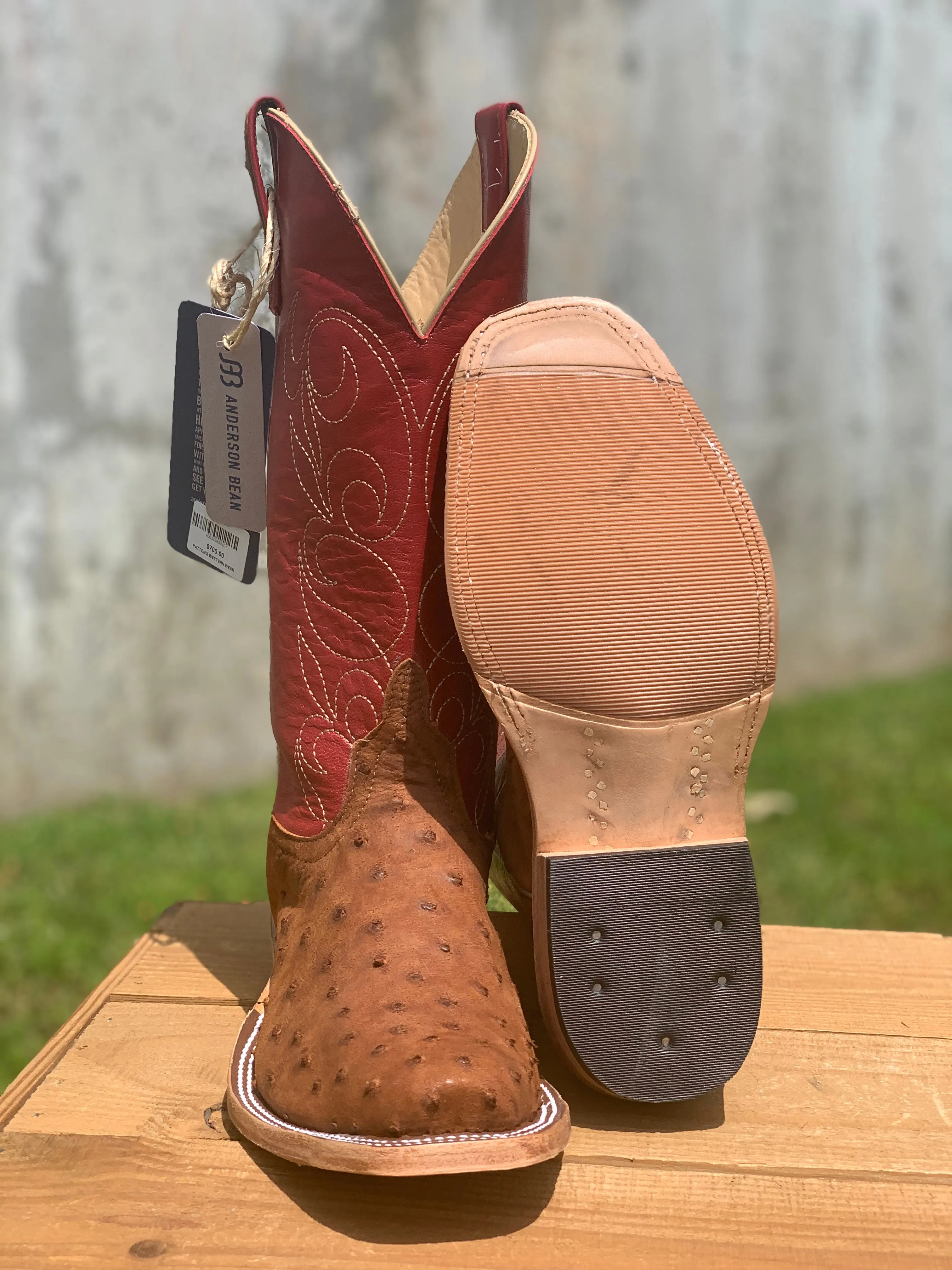 PATTON'S ANDERSON BEAN EXCLUSIVE "THE ROBERT" BRANDY OST BOOTS