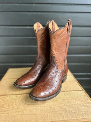 PATTON'S EXCLUSIVE RIOS OF MERCEDES CAFE` AMERICANO FULL QUILL BOOTS