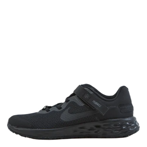 Revolution 6 FlyEase Little Kids' Shoe BLACK/BLACK-DK SMOKE GREY