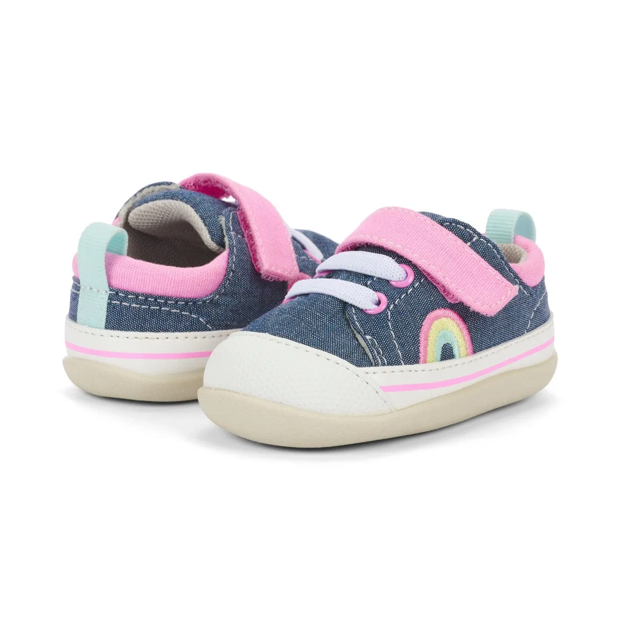 See Kai Run Stevie II Inf - Chambray Blue/Pink