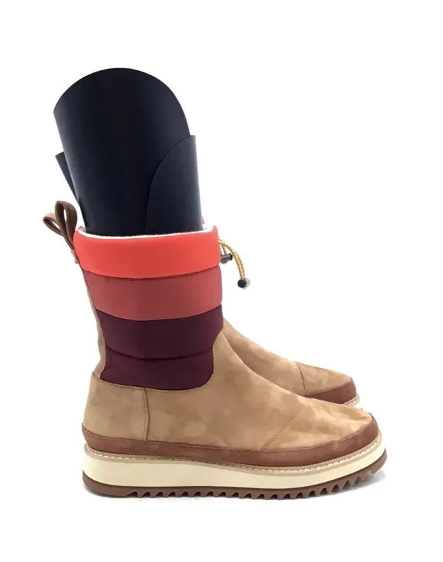 Toms Women's Makenna 10016759 Multicolor Colorblock Mid-Calf Snow Boots - Size 6